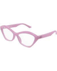 Balenciaga - Bb0341O 007 Optical Frames Acetate Transparent Cat Eye - Lyst
