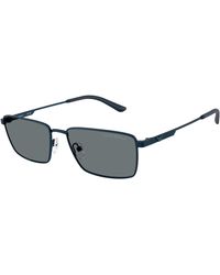 Emporio Armani - Ea2169 342480 Sunglasses Metal Squared Normal - Lyst