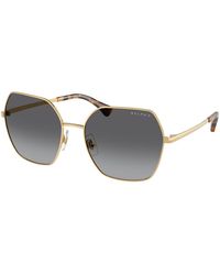 Ralph Lauren - Ra4138 9004T3 Sunglasses Metal Squared Polarized - Lyst