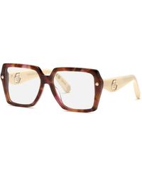 Philipp Plein - Vpp192 Plein Muse 01Gq Optical Frames Acetate Squared - Lyst