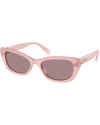 Swarovski - Sk6019 10317N Sunglasses Acetate Pillow Normal - Lyst
