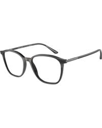 Giorgio Armani - Ar7236 5964 Optical Frames Acetate Transparent Squared Normal - Lyst