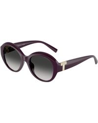 Tiffany & Co. - Tf4227Bu 84273C Sunglasses Injected Round Normal Shaded - Lyst
