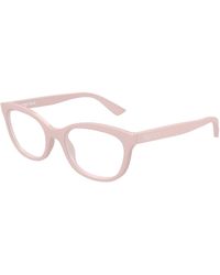 McQueen - Am0569O 003 Optical Frames Acetate Transparent Cat Eye - Lyst