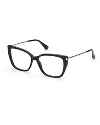 Max Mara - Mm5007 001 Optical Frames Acetate Squared Normal - Lyst
