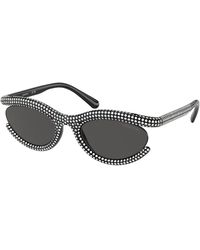 Swarovski - Sk6006 100187 Sunglasses Injected Round Normal - Lyst
