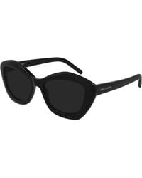 Saint Laurent - Sl 68 001 Sunglasses Acetate Geometric Normal - Lyst