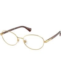 Ralph Lauren - Ra6066 9004 Optical Frames Metal Transparent Round Normal - Lyst