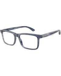 Emporio Armani - Ea3227 6055 Optical Frames Acetate Transparent Pillow Normal - Lyst