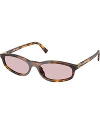 Miu Miu - Mu A06S 14L4I0 Sunglasses Acetate Geometric Normal - Lyst