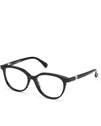 Max Mara - Mm5262 1 Optical Frames Acetate Round Normal - Lyst