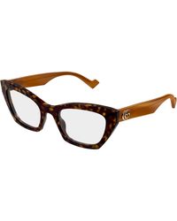 Gucci - Gg1334O 005 Optical Frames Acetate Transparent Cat Eye - Lyst