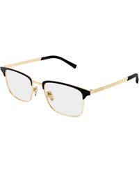 Gucci - Gg2136O 001 Optical Frames Metal Transparent Squared - Lyst