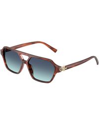 Tiffany & Co. - Tf4264U 84409S Sunglasses Acetate Squared Normal Nuanced - Lyst