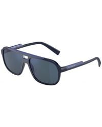 Dolce & Gabbana - Dg6179 329425 Sunglasses Plastic/ Pilot Anti-Glare Mirrored - Lyst