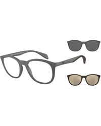 Emporio Armani - Ea4211 51261W Sunglasses Injected Transparent Pantos Normal - Lyst