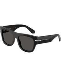 Dolce & Gabbana - Dg4484 501/87 Sunglasses Acetate Squared Normal - Lyst