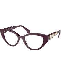 Swarovski - Sk2024 1044 Optical Frames Acetate Geometric Normal - Lyst