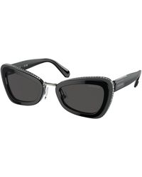 Swarovski - Sk6012 101087 Sunglasses Acetate Geometric Normal - Lyst