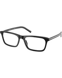 Prada - Pr D13V 29O1O1 Optical Frames Acetate Transparent Squared Normal - Lyst