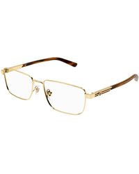 Gucci - Gg1291O 002 Optical Frames Metal Squared - Lyst