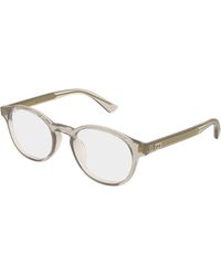 Gucci - Gg2137Ok 002 Optical Frames Acetate Transparent Round - Lyst