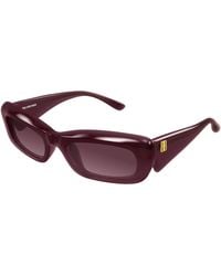 Balenciaga - Bb0504S 004 Sunglasses Acetate Squared Nuanced - Lyst