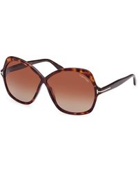 Tom Ford - Ft1013 Rosemin 52F Sunglasses Acetate Butterfly Normal Shaded - Lyst