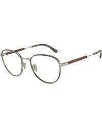 Giorgio Armani - Ar5137J 3045 Optical Frames Steel Transparent Pantos Normal - Lyst