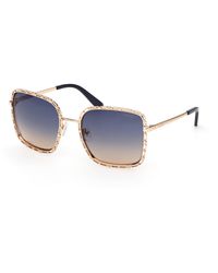 Guess - Gu00296 32W Sunglasses Metal Squared Normal - Lyst