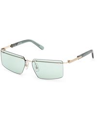 Gcds - Gd0061 32N Sunglasses Metal Squared Normal - Lyst