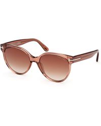 Tom Ford - Ft1311 Tallulah-02 45F Sunglasses Acetate Round Normal - Lyst