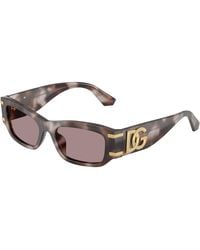 Dolce & Gabbana - Dg4564 3498La Sunglasses Acetate Squared Normal - Lyst