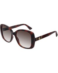 Gucci - Gg0762S 002 Sunglasses Injected Squared Normal Shaded - Lyst