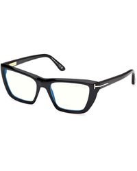Tom Ford - Ft6047-B 001 Optical Frames Acetate Cat Eye Normal - Lyst