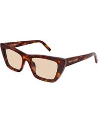 Saint Laurent - Sl 276 Mica 064 Sunglasses Acetate Cat Eye - Lyst