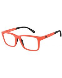 Emporio Armani - Ea3203 5932 Optical Frames Plastic Squared - Lyst