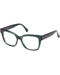 Max Mara - Mm5206 098 Optical Frames Acetate Squared Normal - Lyst