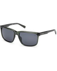 Timberland - Tb00037 96D Sunglasses Injected Smoke Squared Polarized - Lyst