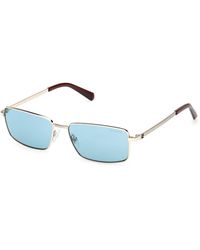 Guess - Gu00273 32V Sunglasses Metal Squared Normal - Lyst