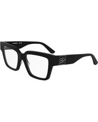 KARL LAGERFELD - Kl6196 001 Optical Frames Acetate Squared Normal - Lyst