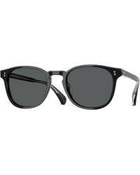 Oliver Peoples - Ov5298Su Finley Esq. Sun (U) 1492P2 Sunglasses Acetate Round Polarized - Lyst