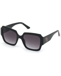 Guess - Gu7681 01B Sunglasses Injected Squared Normal Shaded - Lyst