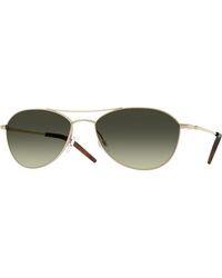 Oliver Peoples - Ov1358S Aero Ii 5035Bh Sunglasses Steel G15 Pilot Normal - Lyst