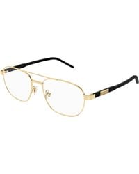 Gucci - Gg1800O 003 Optical Frames Metal Transparent Squared - Lyst