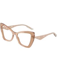 Dolce & Gabbana - Dg3409 3432 Optical Frames Acetate Transparent Cat Eye Normal - Lyst