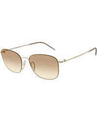 Giorgio Armani - Ar6168 300213 Sunglasses Metal Pillow Normal Shaded - Lyst