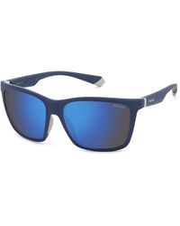 Polaroid - Pld 2126/S Xw0/5X Sunglasses Plastic Squared Mirror - Lyst