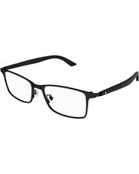 Montblanc - Mb0361O 001 Optical Frames Metal Transparent Squared - Lyst