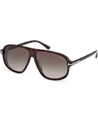 Tom Ford - Ft1208 Guillaume 52K Sunglasses Acetate Trasparente Pilot Normal Sfumato - Lyst